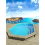 Voir la diapositive 3 : Habitat et Jardin Piscine bois   Seychelles    - 4.00 x 3.00 x 1.20 m + Mini pompe à chaleur 3.5kW - Métal - Gris