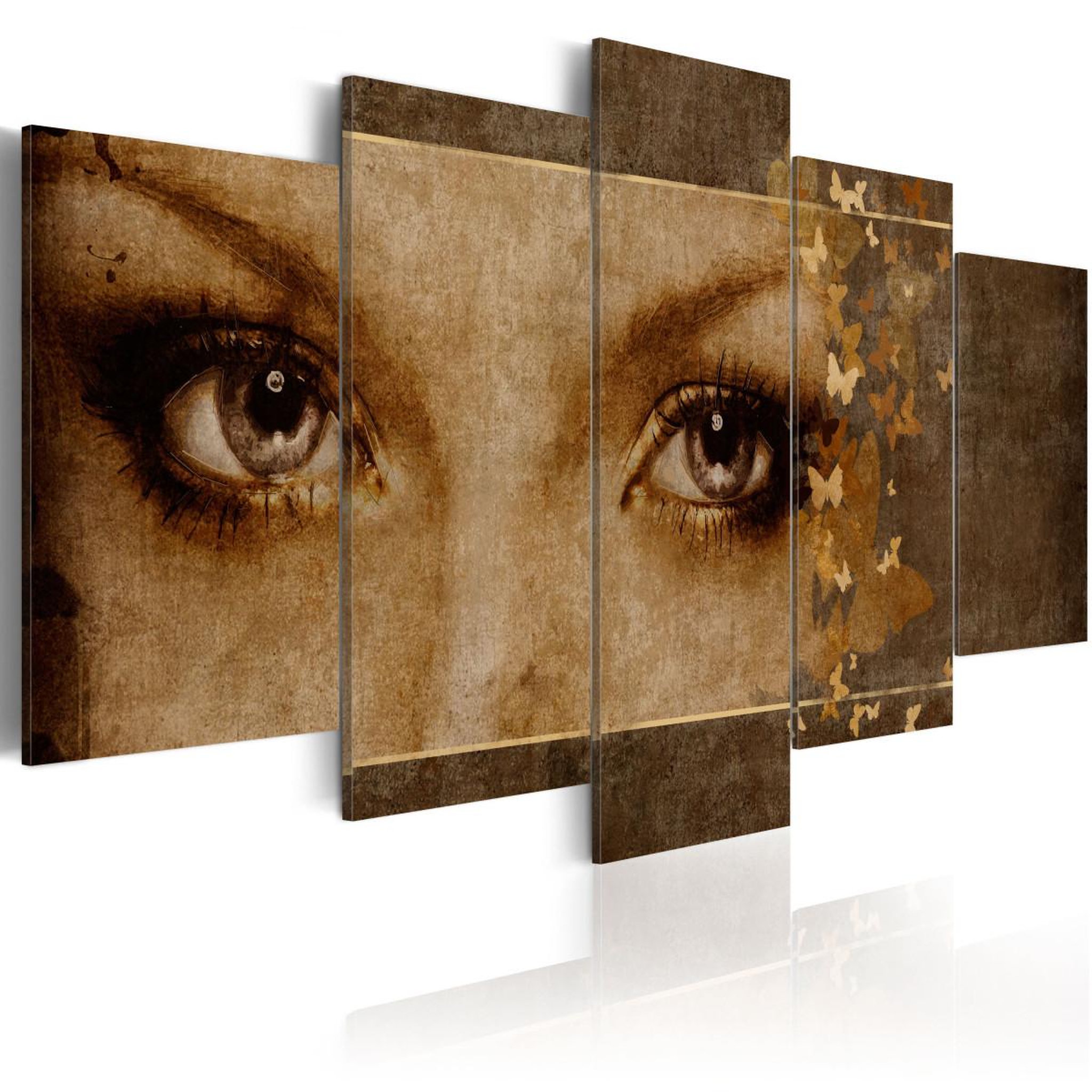 Voir la diapositive 1 : Paris Prix Tableau imprimé  yeux comme des papillons