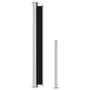 VIDAXL Auvent lateral retractable de patio 180x300 cm Noir