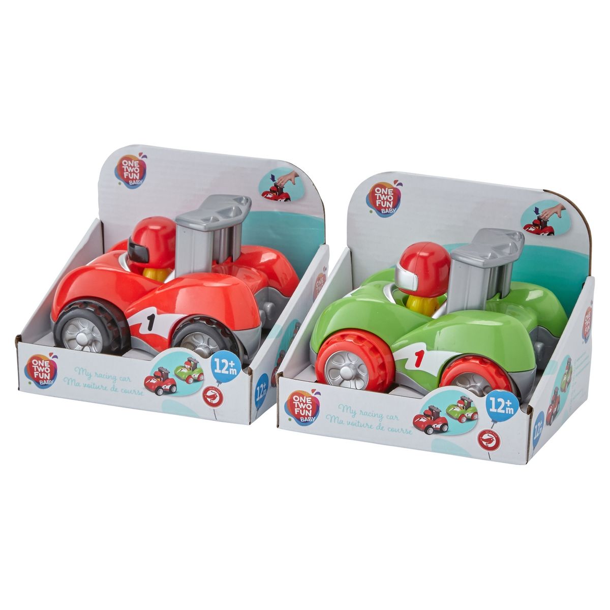 One Two Fun Voiture de course push and go