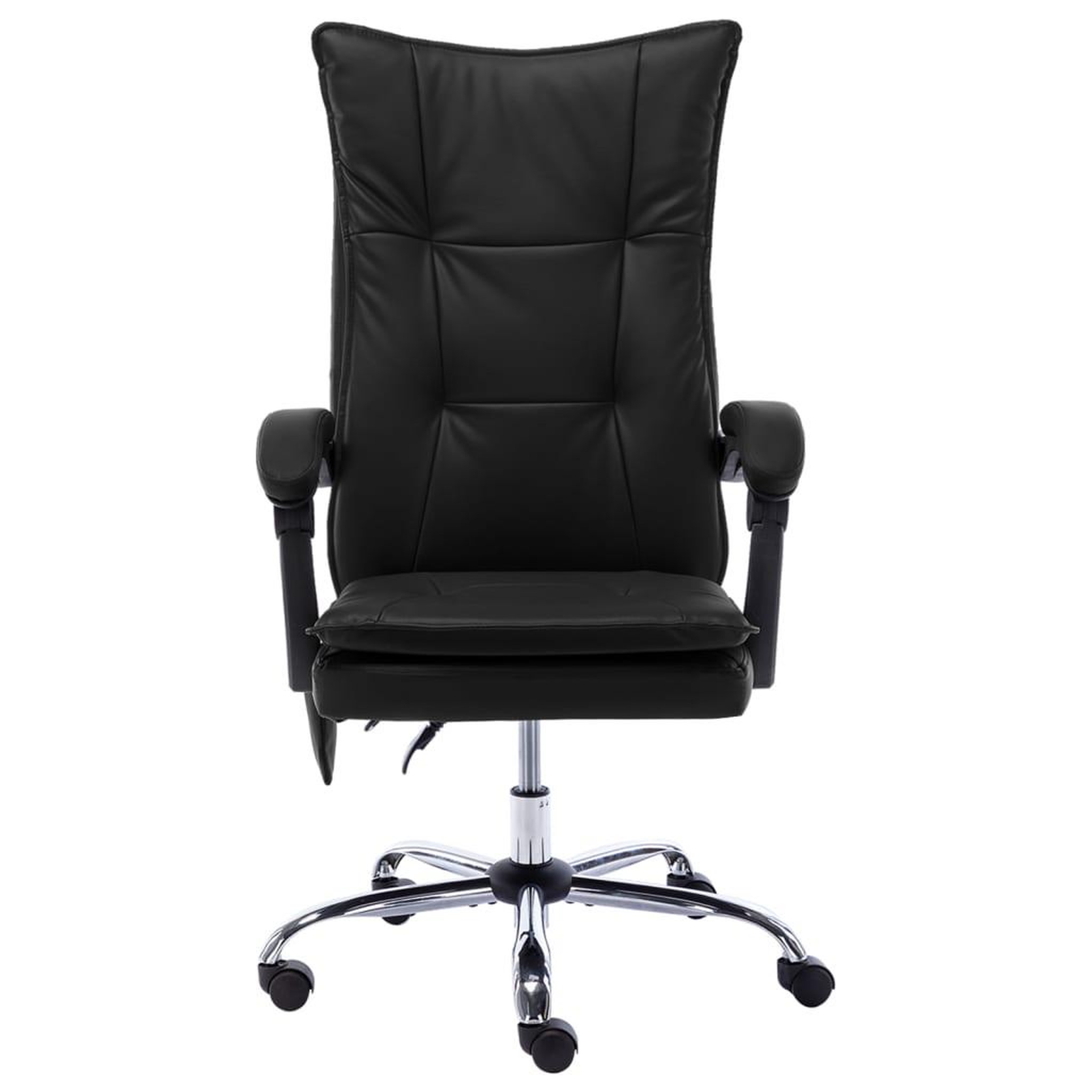 Voir la diapositive 2 : VIDAXL Chaise de bureau de massage Noir Similicuir