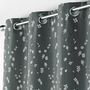 Voir la diapositive 2 : Douceur d'Intérieur Rideau à œillets 140x260 Sakura anthracite