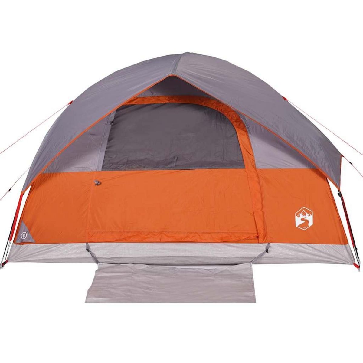 VIDAXL Tente familiale a dome 6 personnes orange impermeable