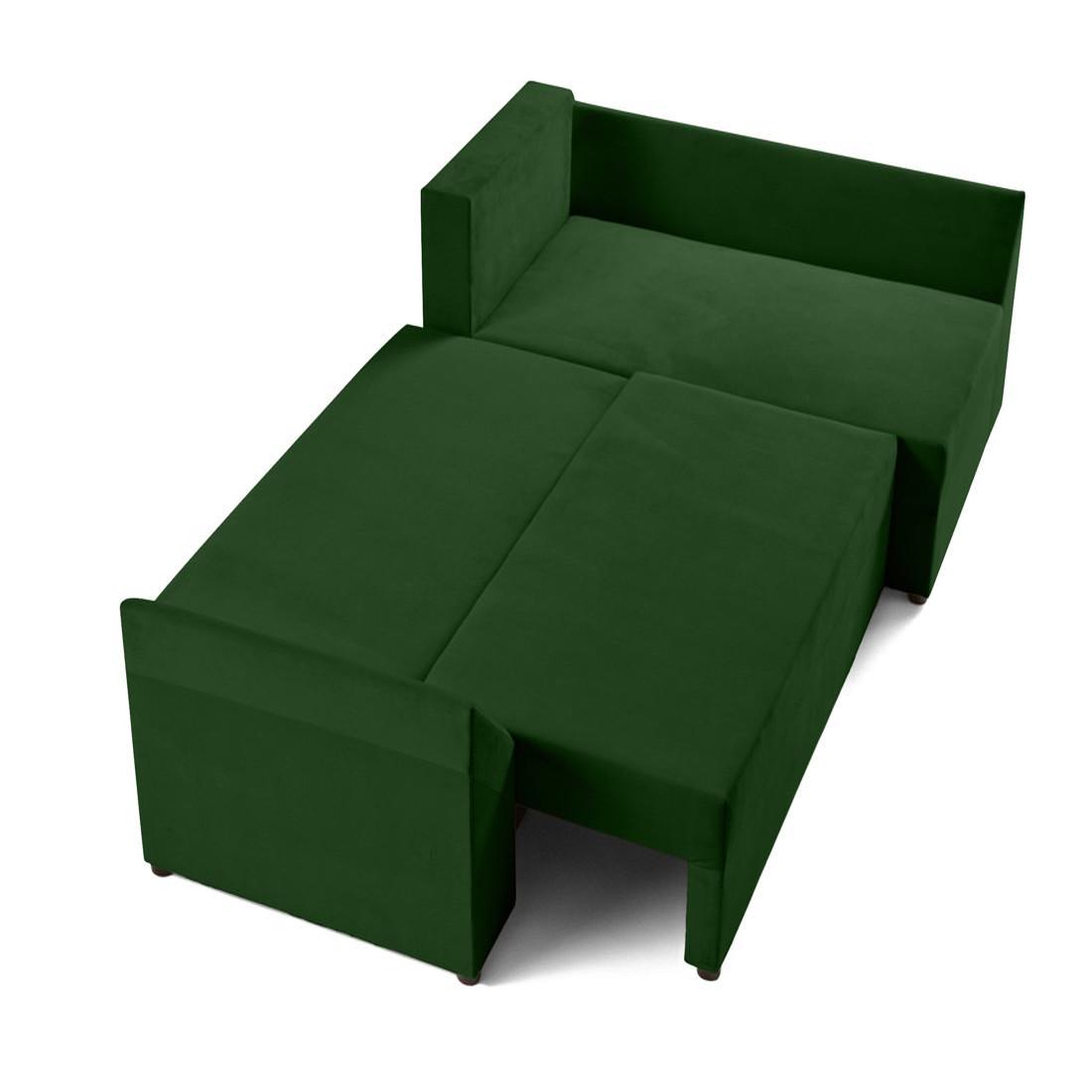 Voir la diapositive 3 : BEST MOBILIER Mike - canapé d'angle réversible - 4 places - convertible avec coffre - en velours