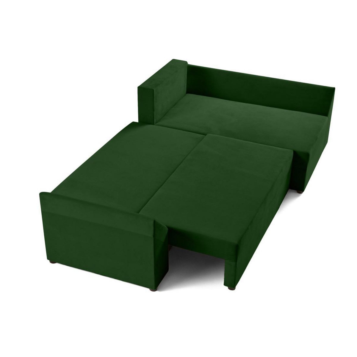 BEST MOBILIER Mike - canapé d'angle réversible - 4 places - convertible avec coffre - en velours