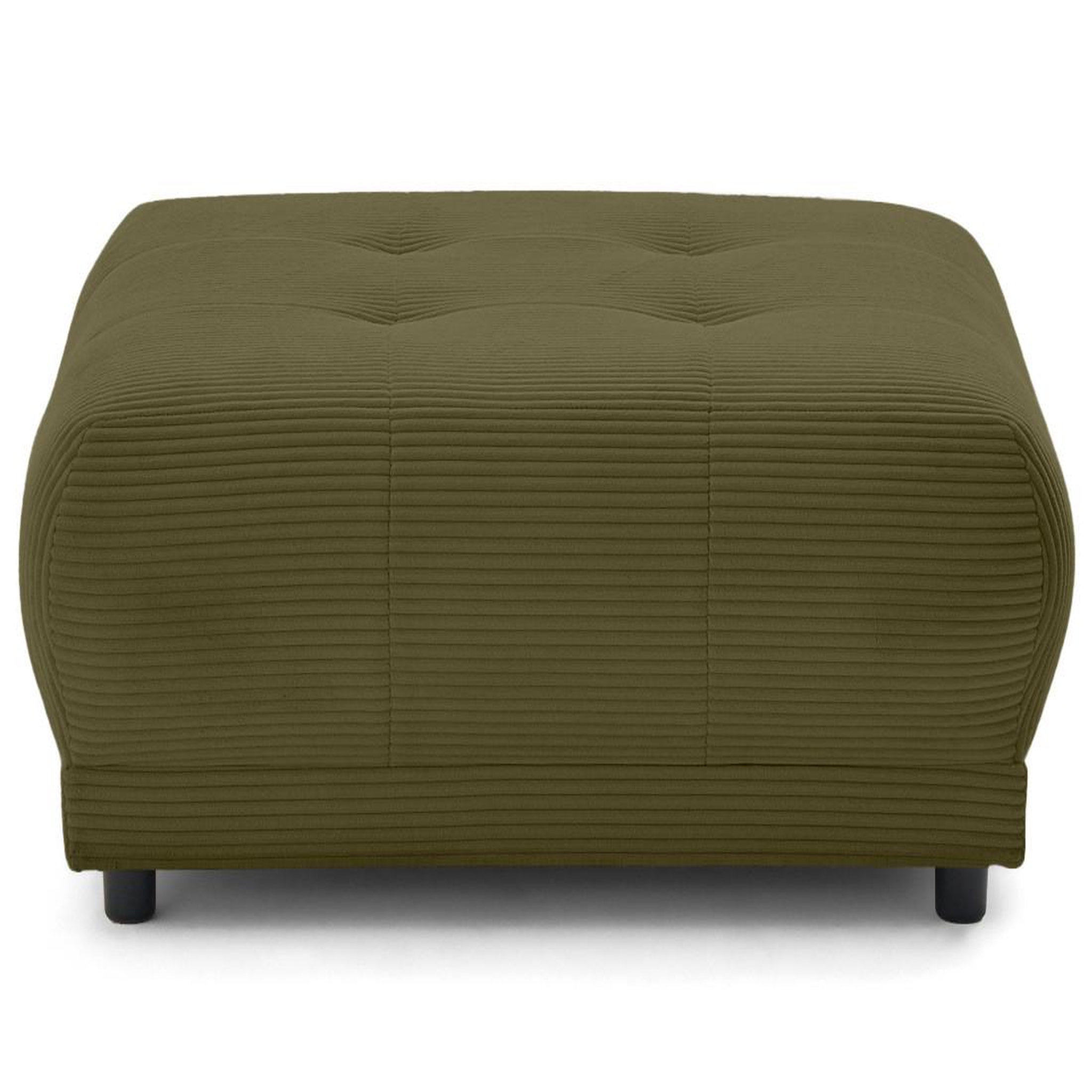 Voir la diapositive 2 : LISA DESIGN Amadora - pouf en velours côtelé