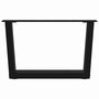Voir la diapositive 5 : VIDAXL Pieds de table a manger forme V 2 pcs noir 60x(30-31,3)cm acier
