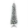 Voir la diapositive 2 : VIDAXL Sapin de Noël artificiel mince avec neige floquee 240 cm PVC/PE
