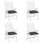 VIDAXL Coussins de chaise lot de 4 anthracite 40x40x7 cm tissu oxford