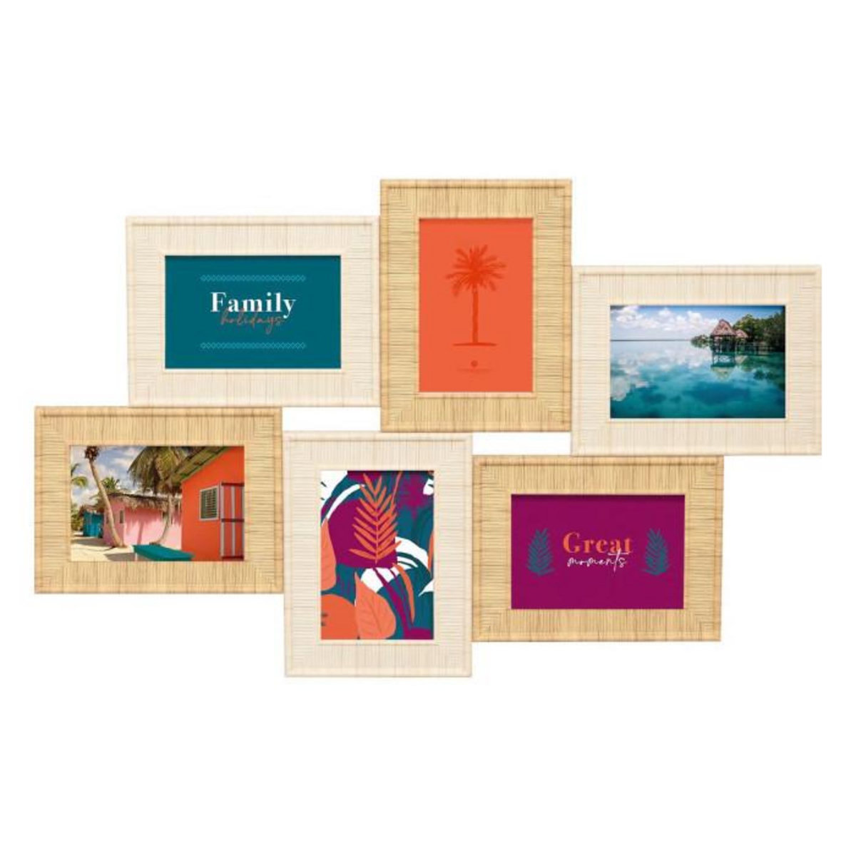 ATMOSPHERA Pêle-Mêle 6 Photos  Théa  64cm Naturel