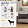 Voir la diapositive 4 : PAWHUT Cage pour chien animaux style industriel - porte coulissante verrouillable - acier noir panneaux aspect bois