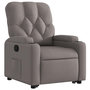 Voir la diapositive 4 : VIDAXL Fauteuil inclinable taupe tissu