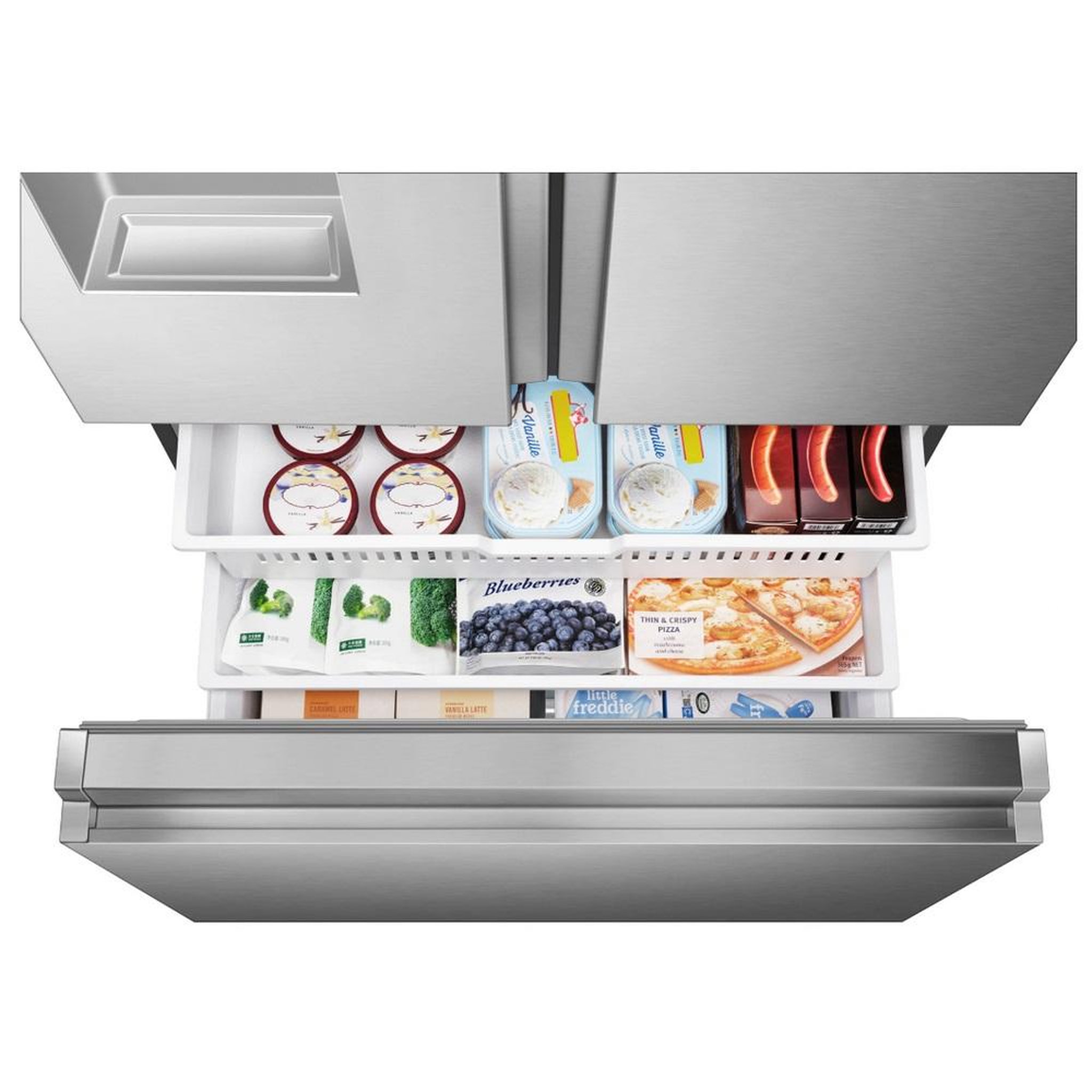 Voir la diapositive 5 : Hisense Réfrigérateur américain 91cm 612l nofrost - rf793n4sase