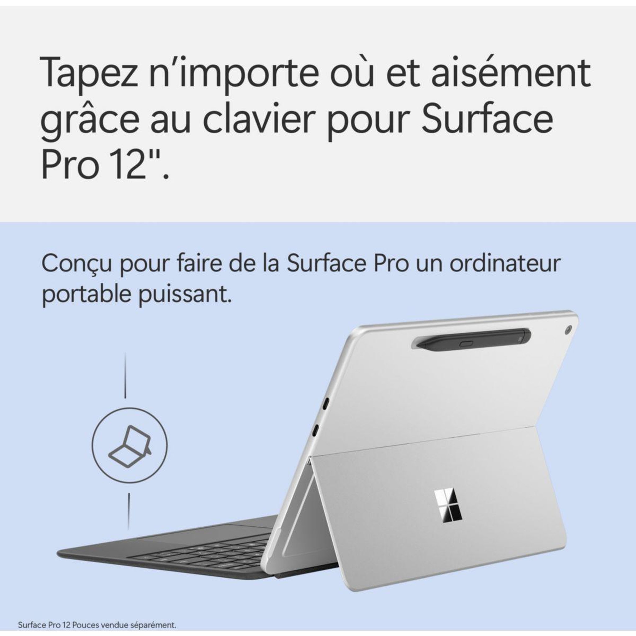 Voir la diapositive 5 : MICROSOFT Clavier clavier +stylet ardoise surface pro 12''
