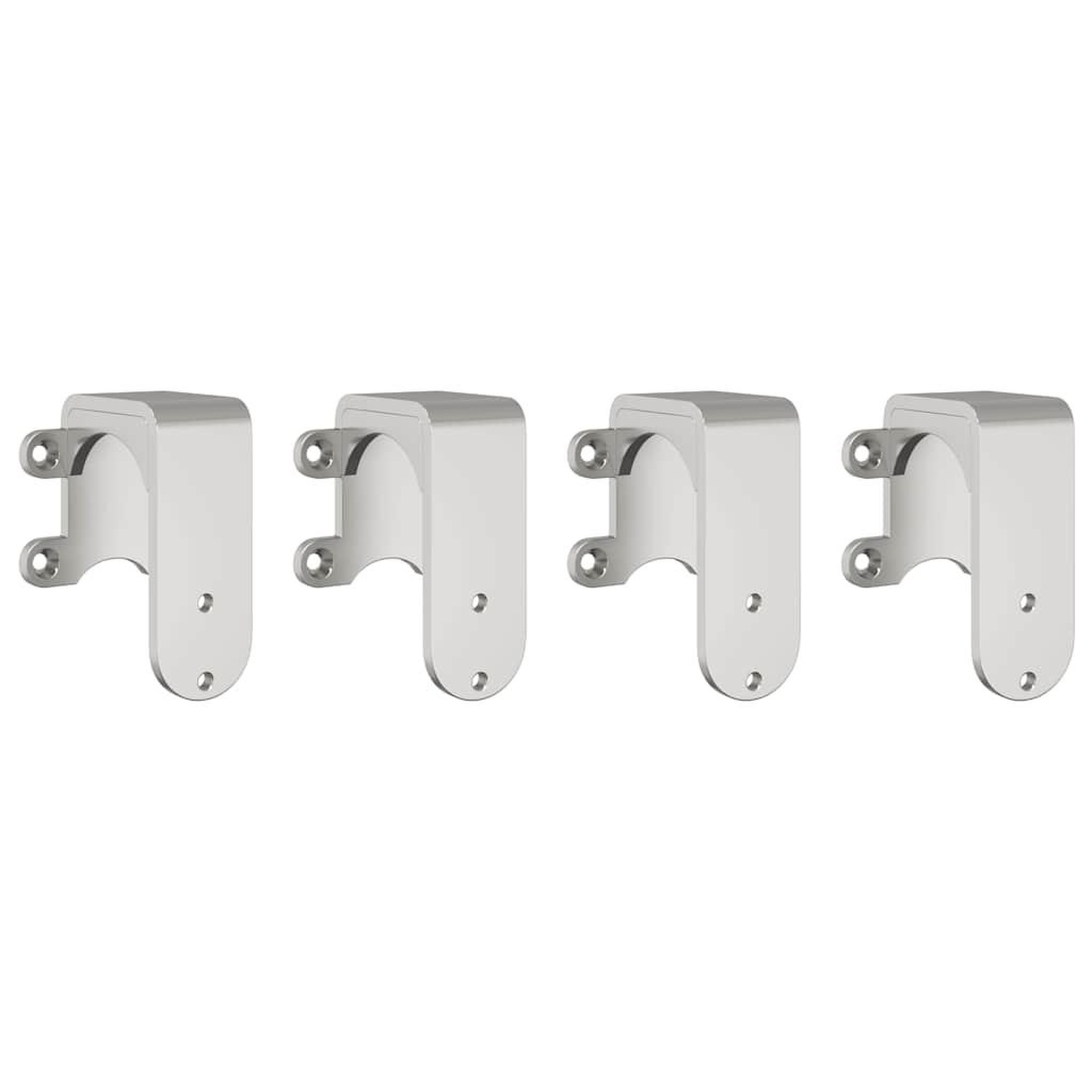 Voir la diapositive 4 : VIDAXL Kit fixation porte coulissante 183 cm Acier inoxydable Argente