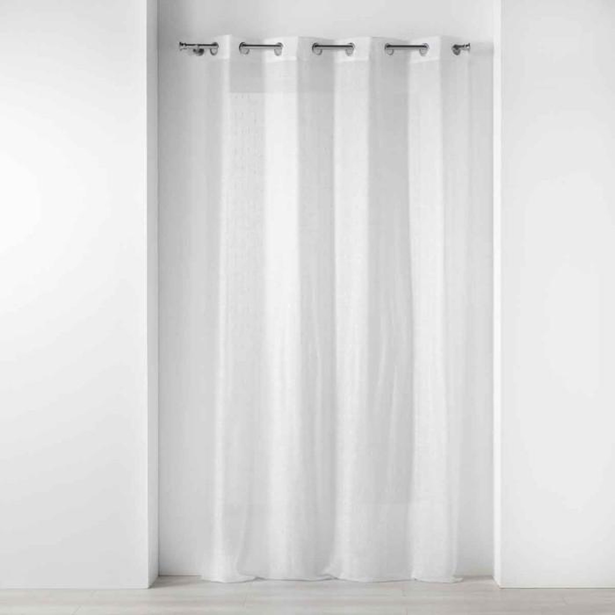 Voir la diapositive 1 : Paris Prix Rideau Voilage à Œillets  Sidonie  140x240cm Blanc