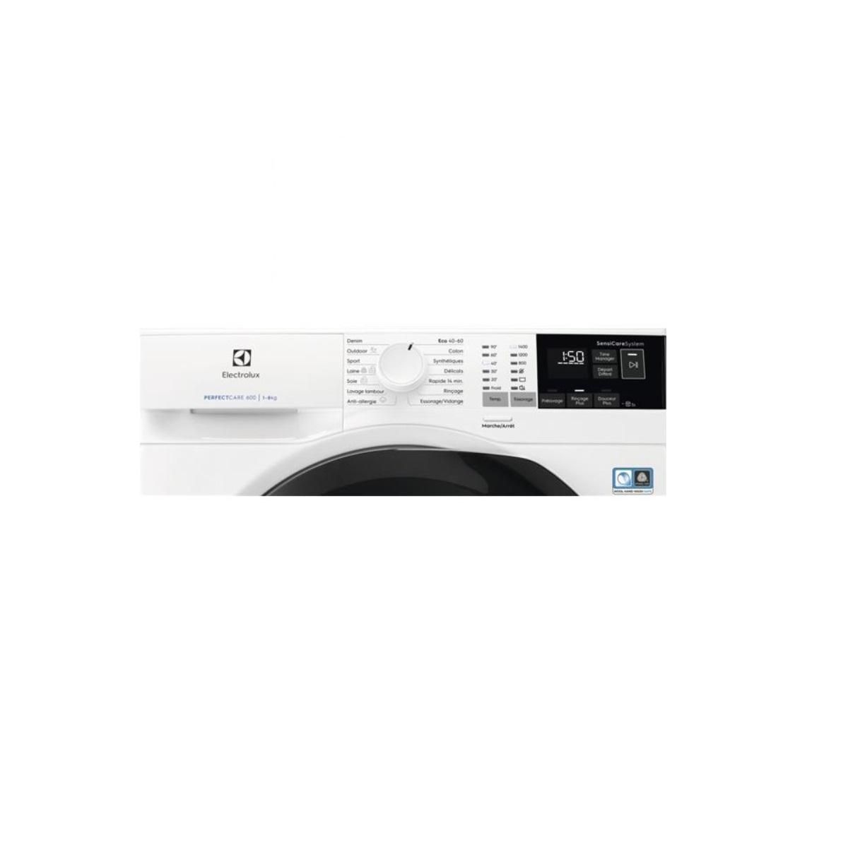 ELECTROLUX Lave-linge hublot 8kg 1351 tours/min - EW6F4805AR
