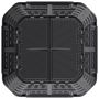 Voir la diapositive 4 : VIDAXL Composteur de jardin Noir 93,3x93,3x80 cm 480 L
