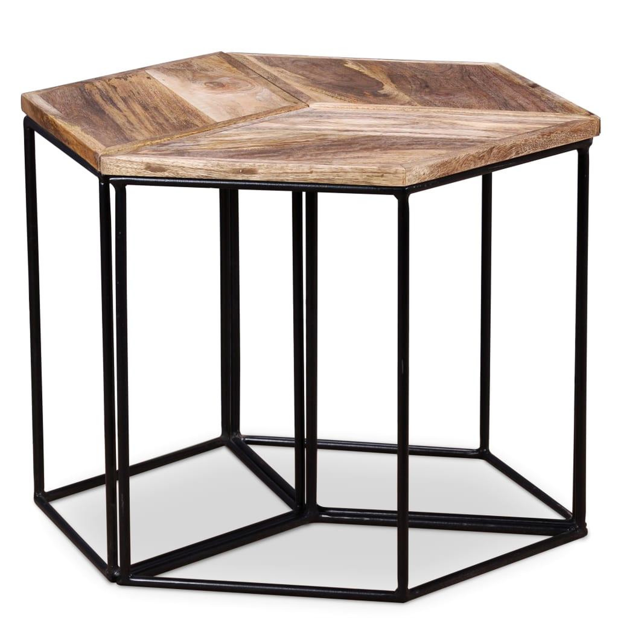 Voir la diapositive 4 : VIDAXL Table basse bois de manguier massif 56x48x40 cm