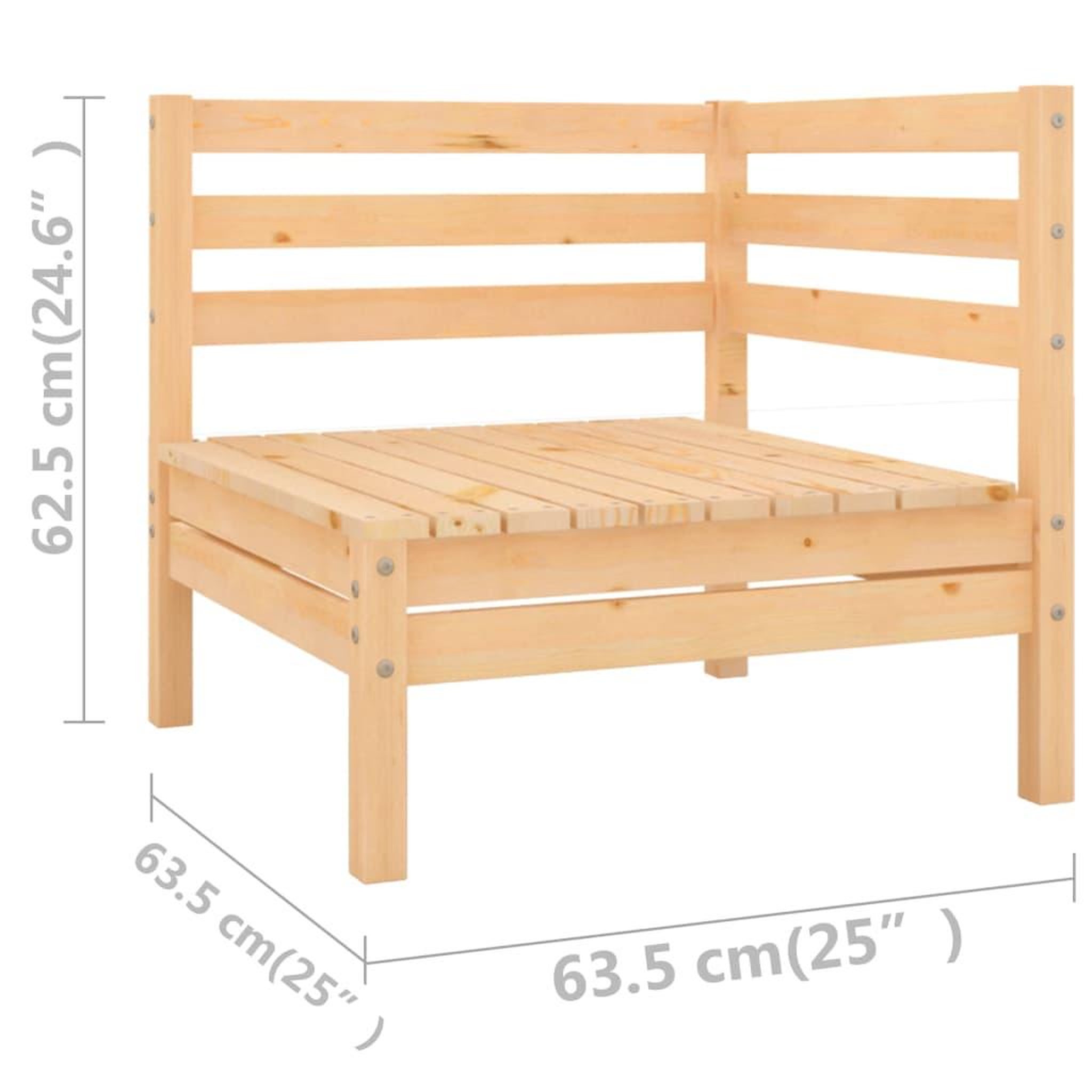Voir la diapositive 6 : VIDAXL Salon de jardin 12 pcs Bois de pin massif