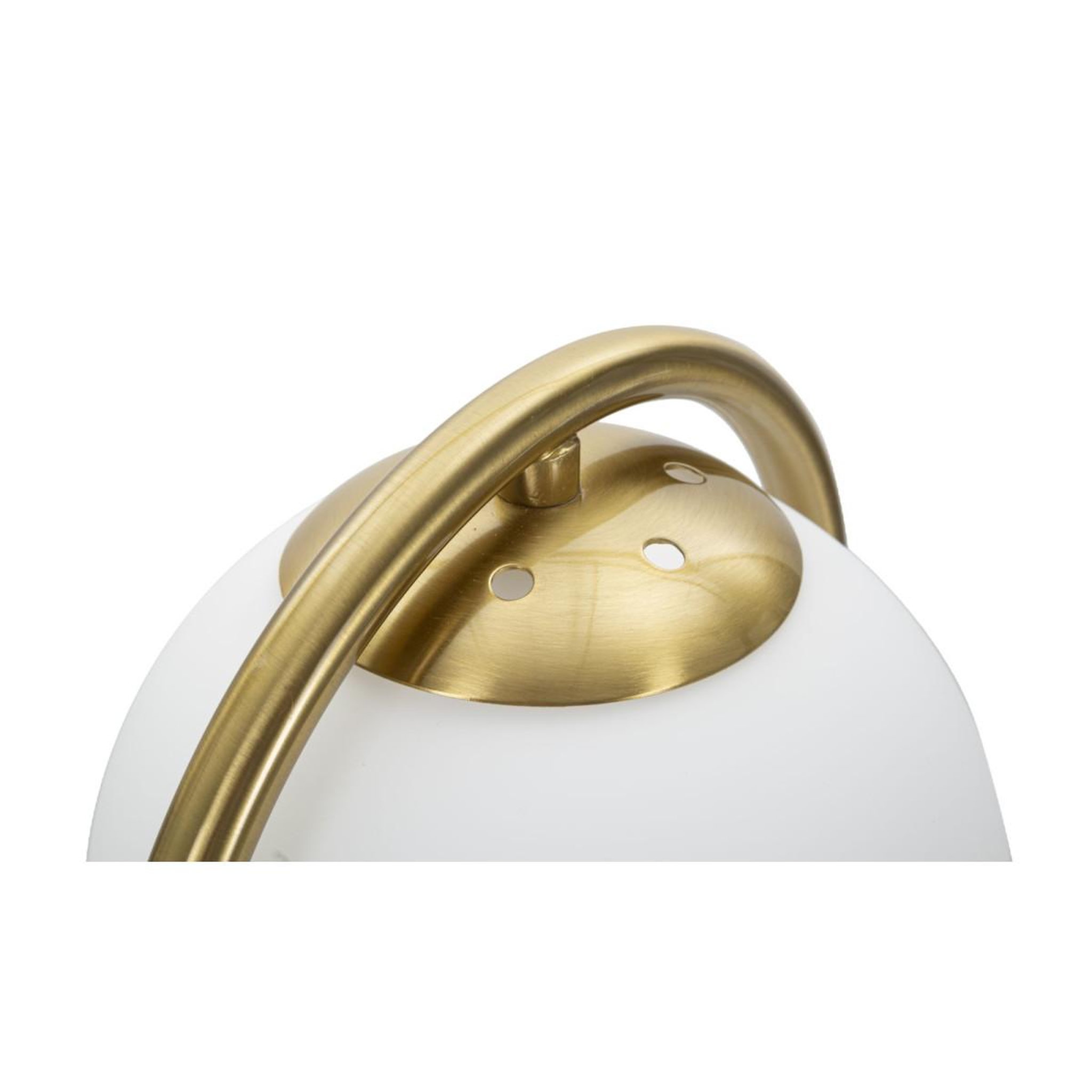 Voir la diapositive 4 : Paris Prix Lampe à poser design arc  luci  47cm blanc & or