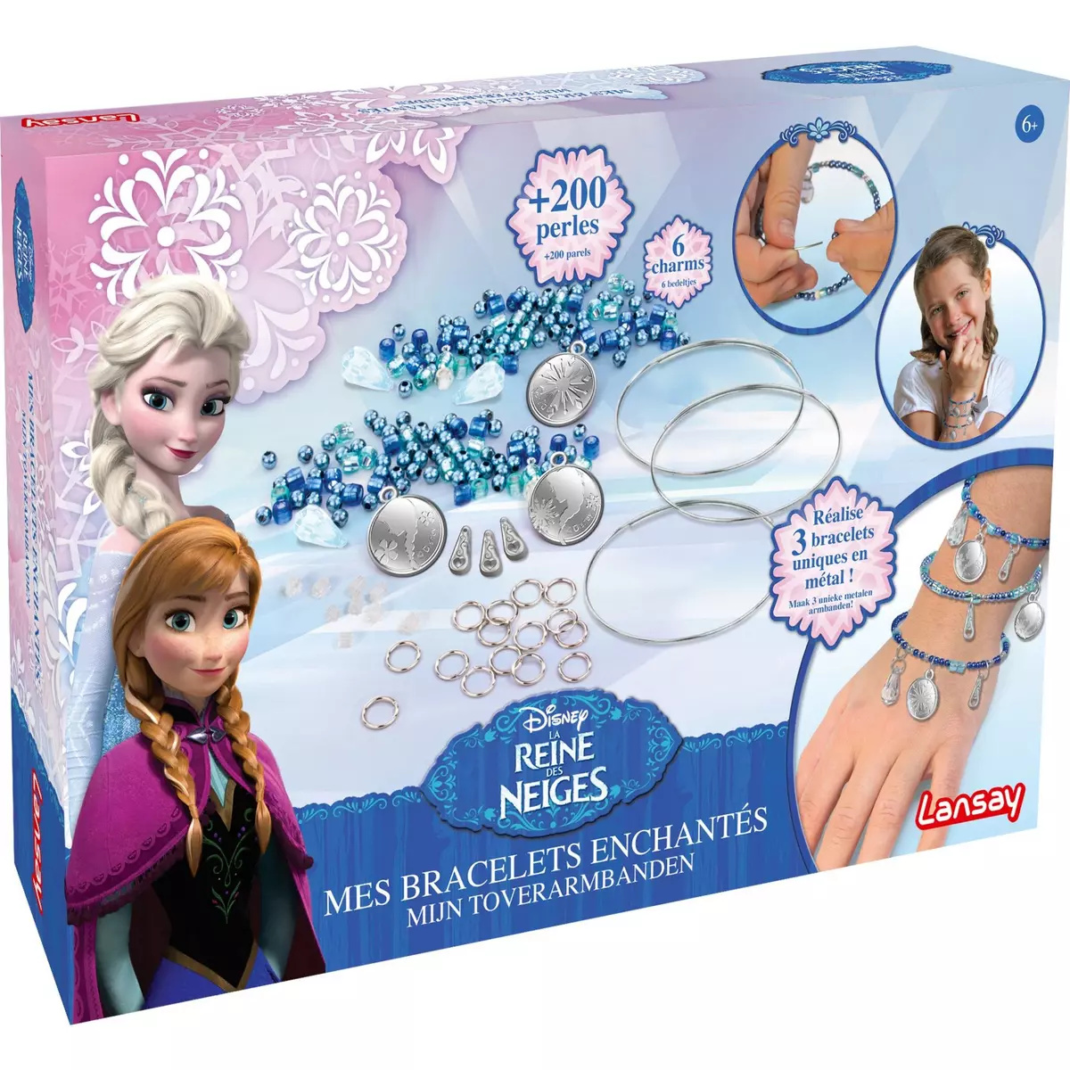 LANSAY Bracelets enchantés La Reine des Neiges - Disney
