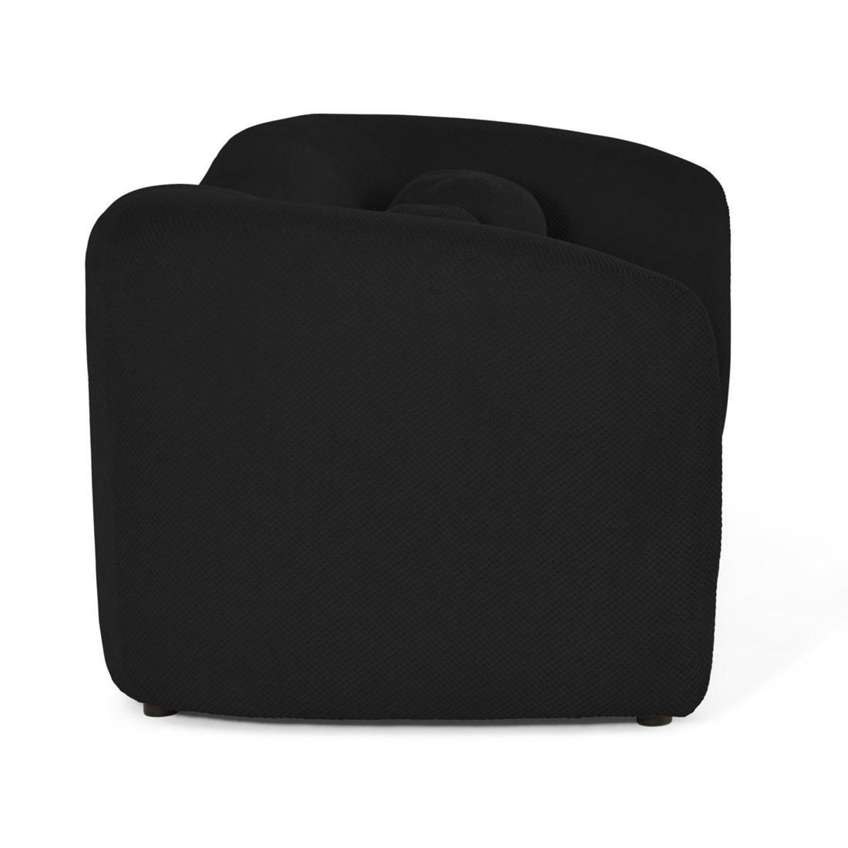 LISA DESIGN Charles - canapé droit 3 places en velours texturé