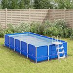 VIDAXL Bache de piscine gris clair 500x250 cm geotextile polyester