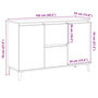 Voir la diapositive 6 : VIDAXL Buffet vieux bois 102x35x70 cm bois d'ingenierie