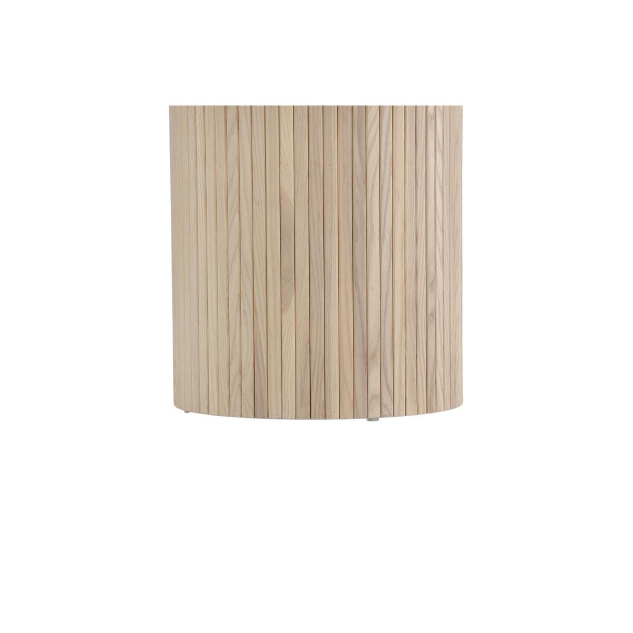 Voir la diapositive 3 : Paris Prix Table à manger ronde  bianca  110cm naturel