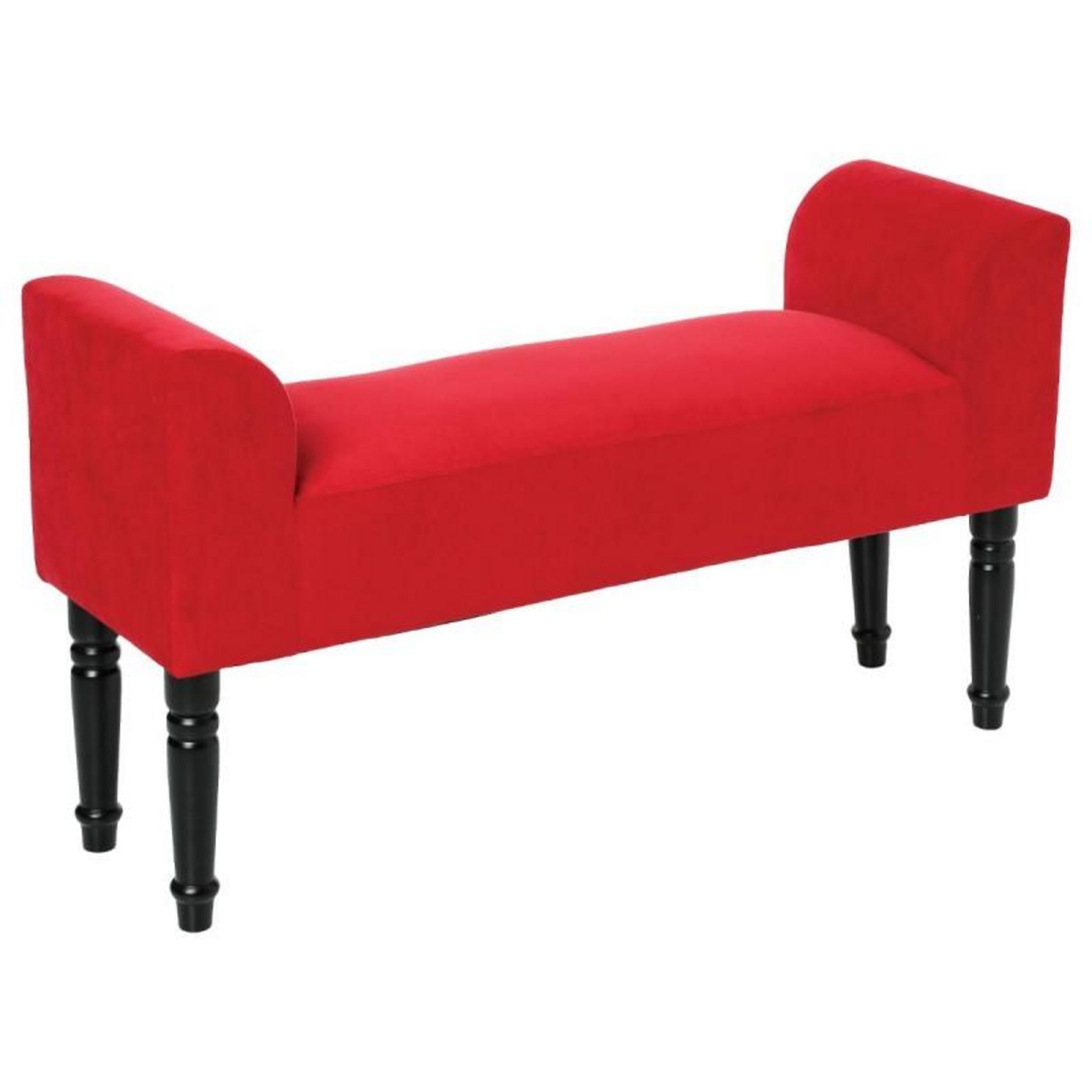banquette-en-velours-selah-90cm-rouge-pas-cher-auchan-fr
