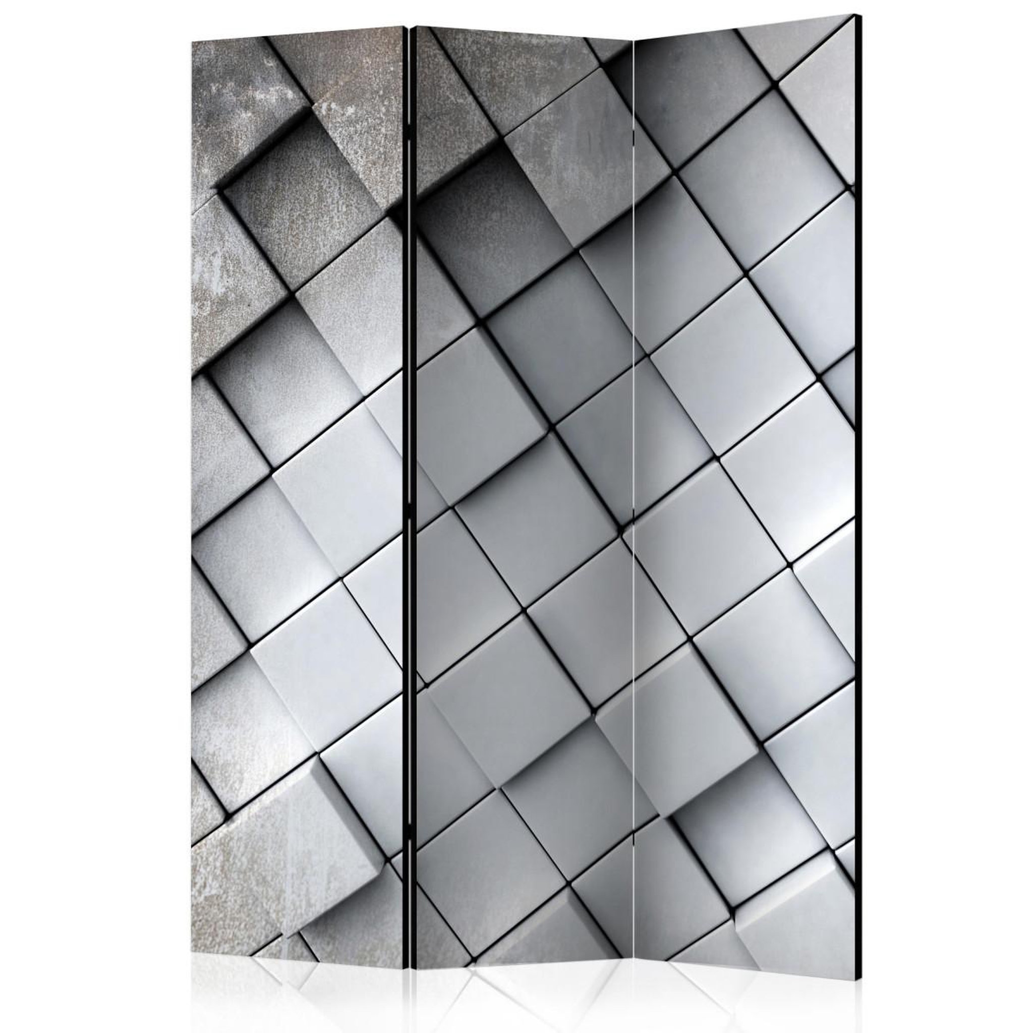 Paris Prix Paravent 3 volets  gray background 3d  135x172cm