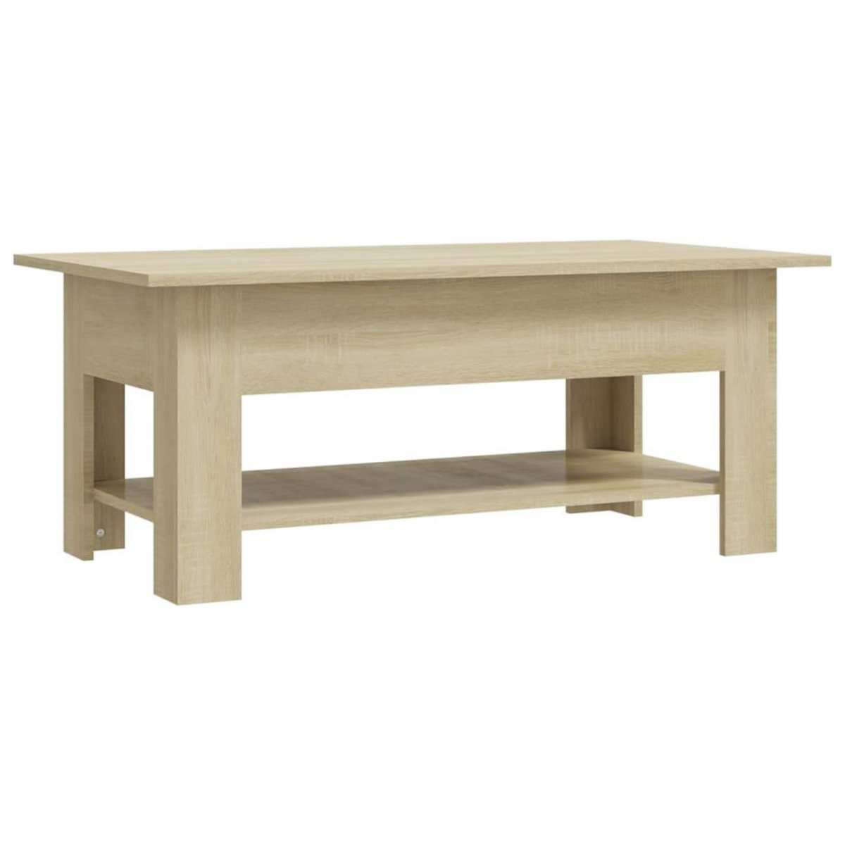 VIDAXL Table basse chene sonoma 102x55x42 cm bois d'ingenierie