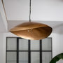 Voir la diapositive 2 : MAISON PAVANE Suspension en métal doré 72 cm-Elora