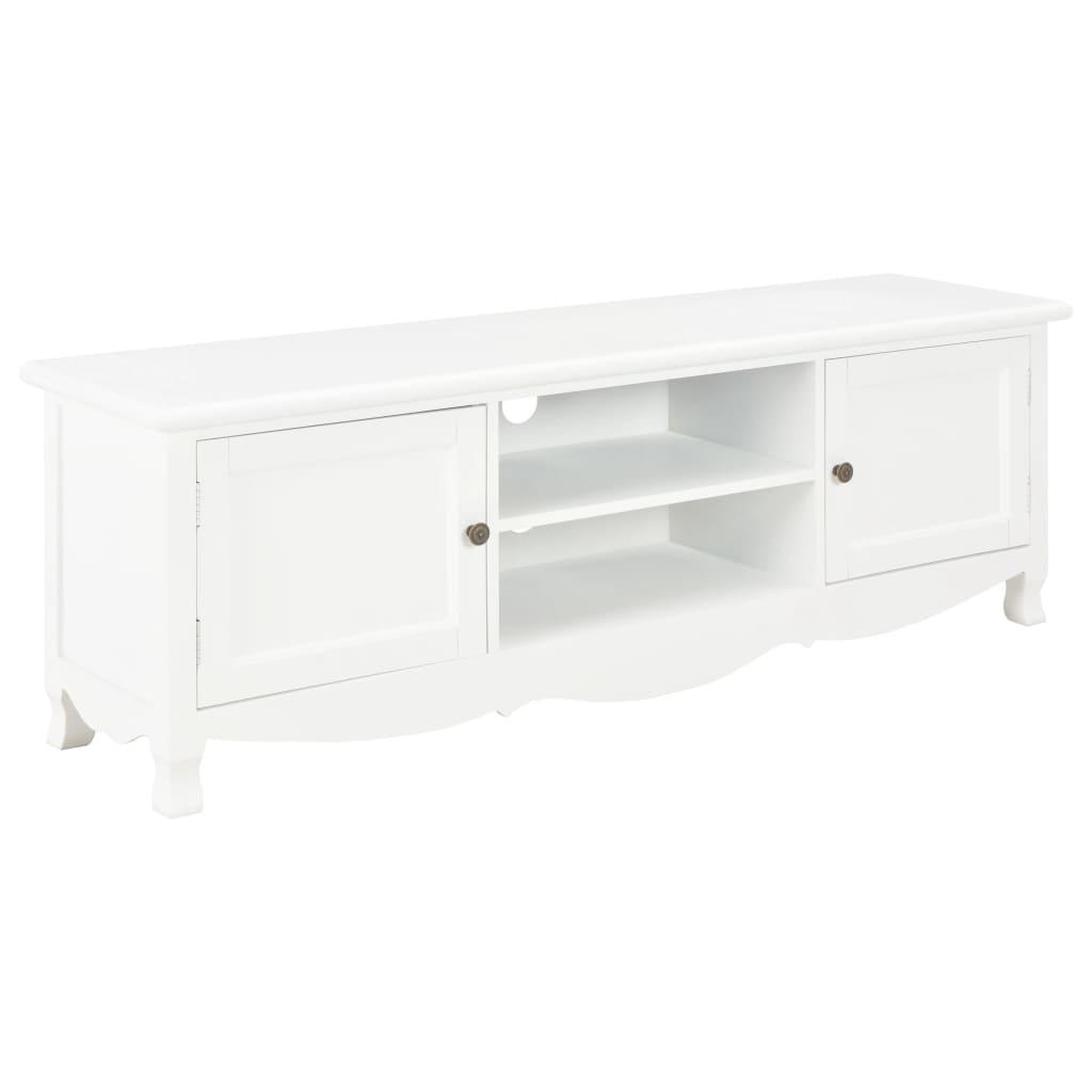 Voir la diapositive 1 : VIDAXL Meuble TV Blanc 120x30x40 cm Bois