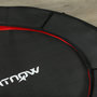 Voir la diapositive 4 : HOMCOM Trampoline fitness dia. 102 cm antidérapant acier tissu noir rouge