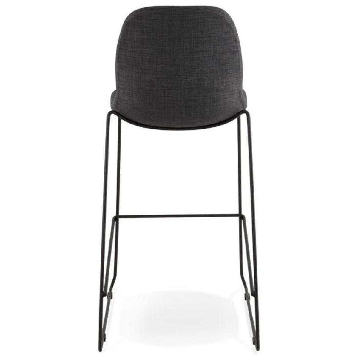 Paris Prix Chaise de Bar Tissu  Verno  112cm Gris Foncé