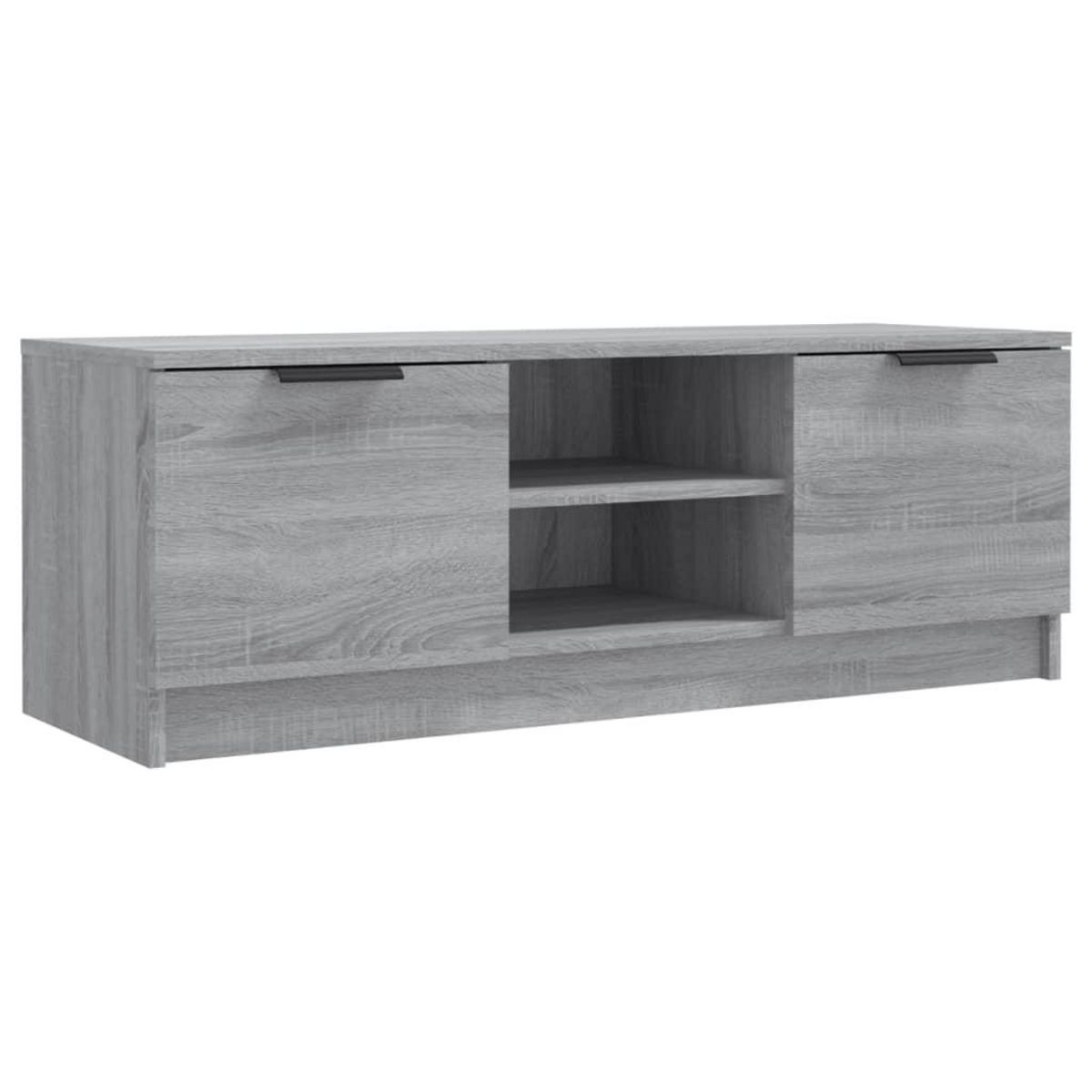VIDAXL Meuble TV Sonoma gris 102x35x36,5 cm Bois d'ingenierie