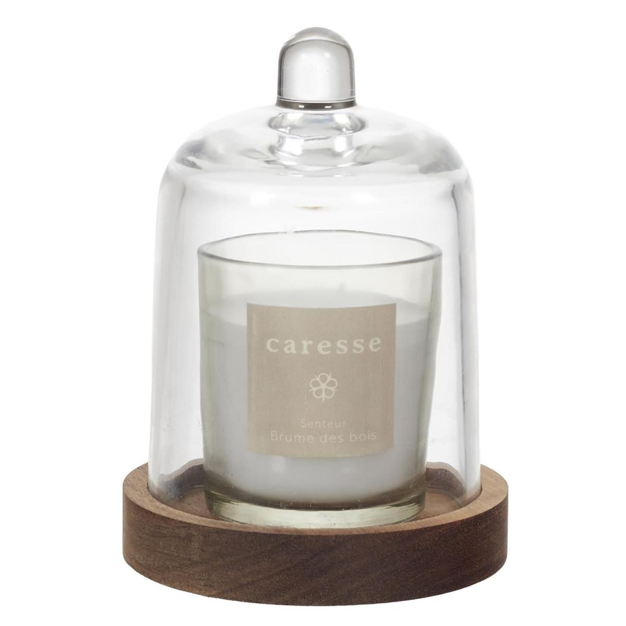 The Home Deco Factory Bougie parfumée cloche  caresse  90g brume des bois