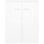 Voir la diapositive 5 : VIDAXL Buffet blanc 60x30x75 cm bois d'ingenierie