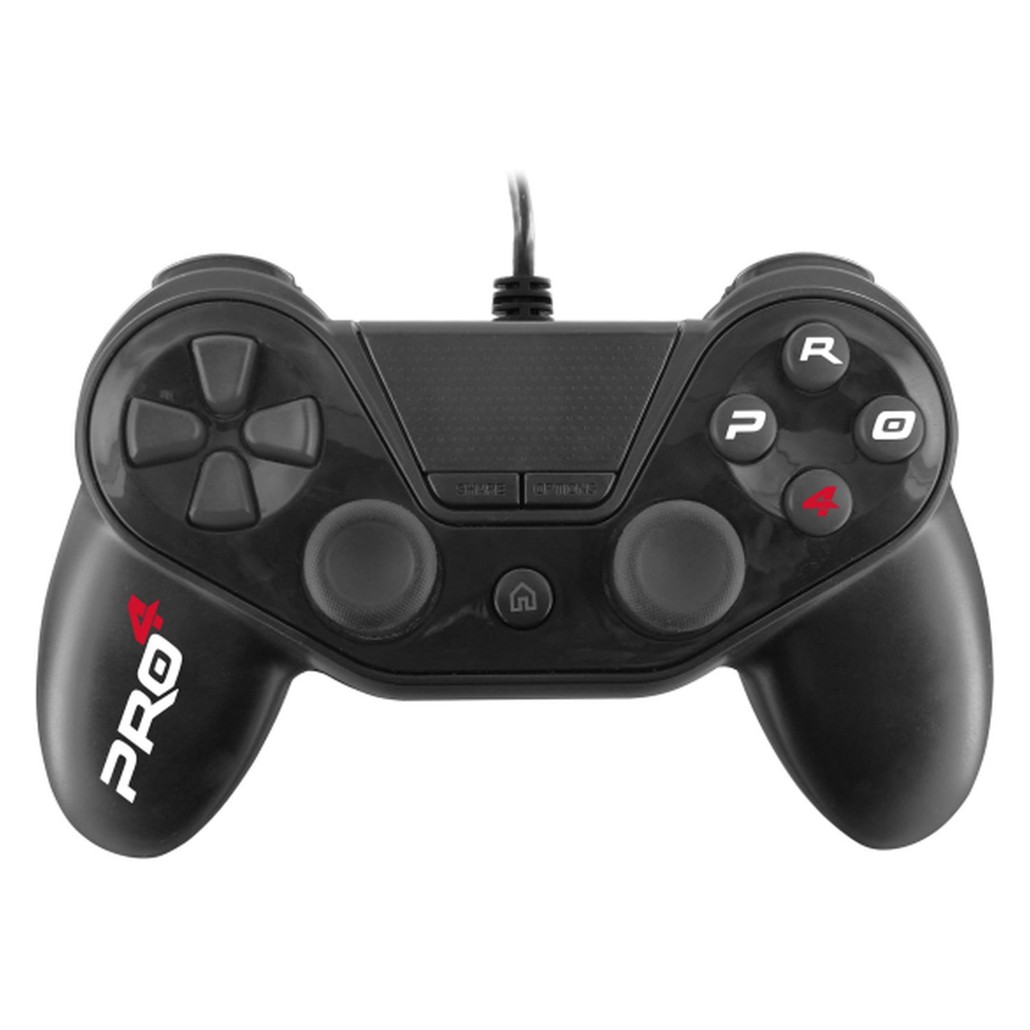 Voir la diapositive 2 : SUBSONIC Manette Pro4 filaire noire PS4