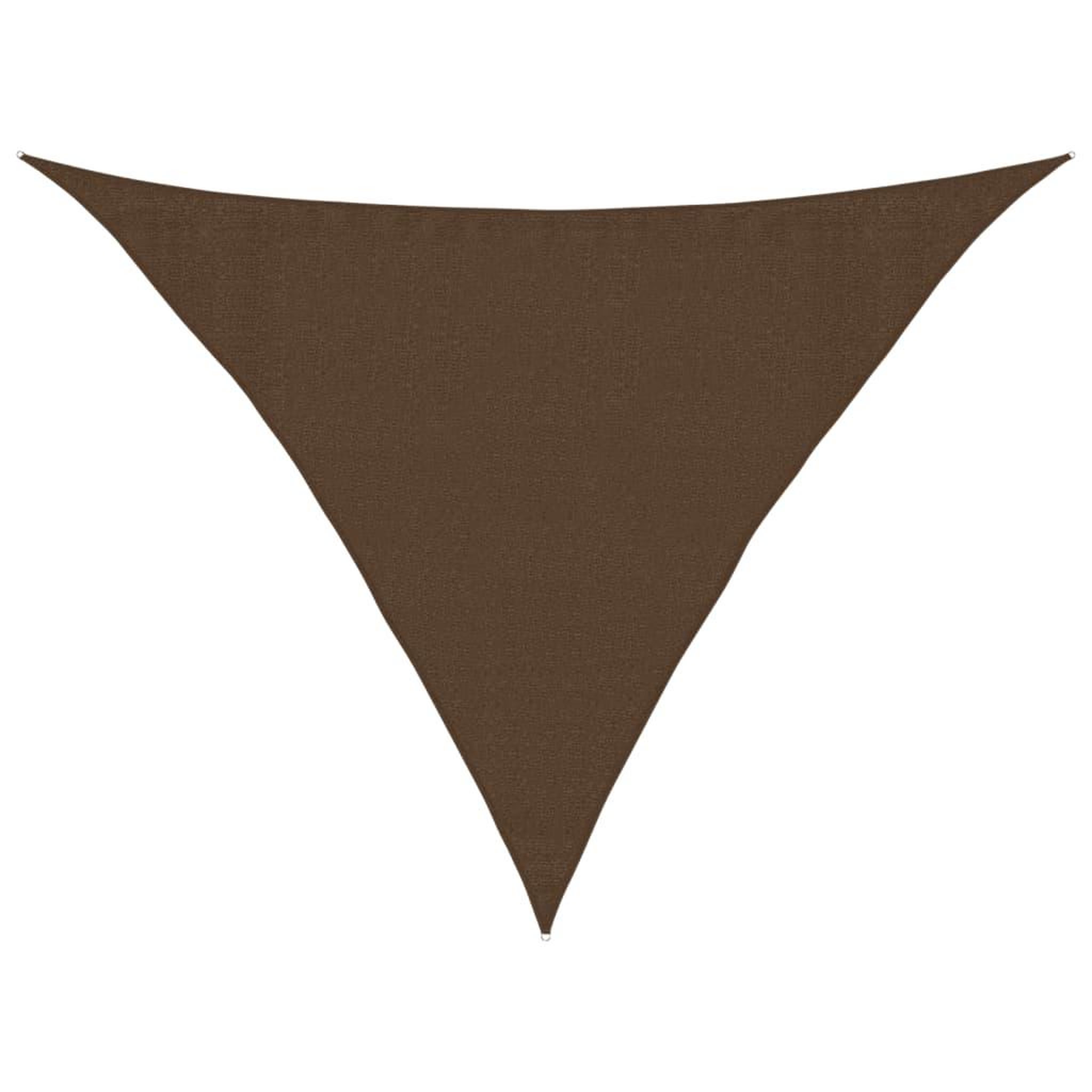 Voir la diapositive 2 : VIDAXL Voile d'ombrage 160 g/m^2 Marron 3,5x3,5x4,9 m PEHD