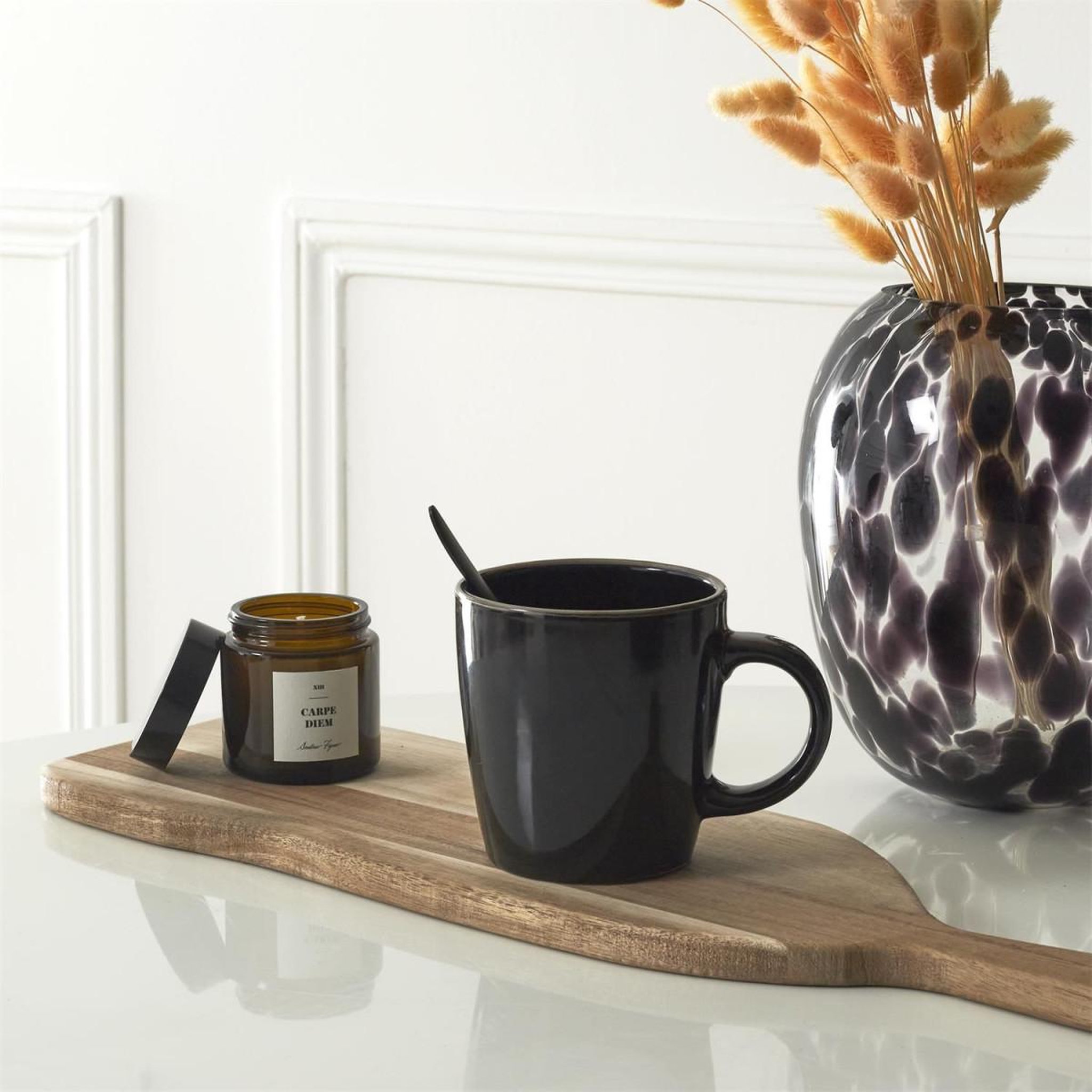 Voir la diapositive 5 : The Home Deco Factory Lot de 6 mugs en céramique  lounge  40cl noir