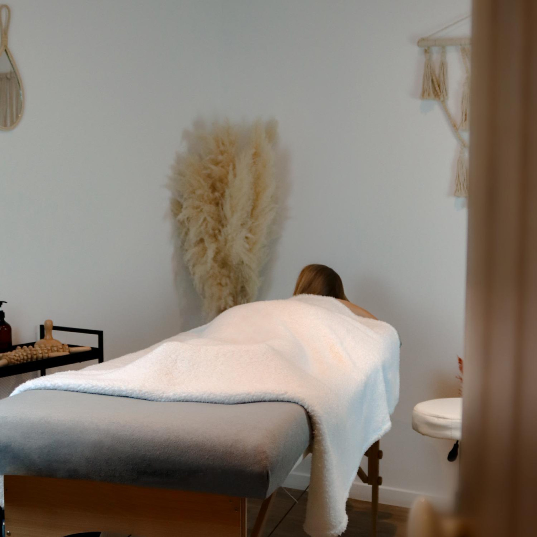 Voir la diapositive 6 : VIVEZEN Kit complet de housses pour table de massage - Éponge - Gris anthracite