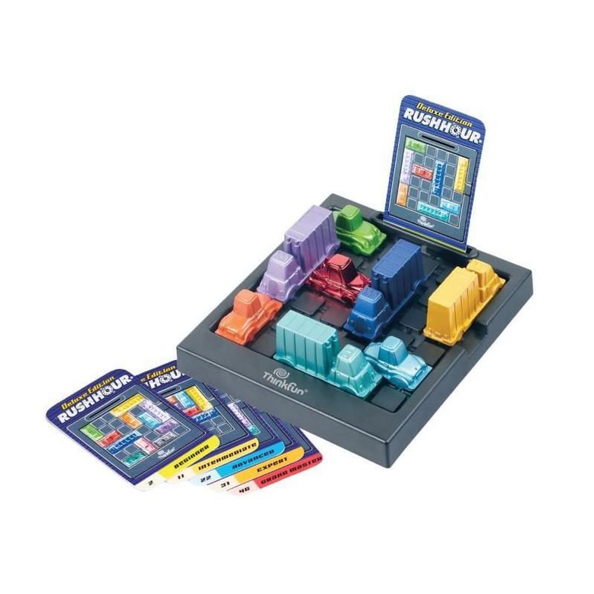 Voir la diapositive 3 : RAVENSBURGER Rush Hour Deluxe - Ravensburger - Casse-tete Think Fun - 60 défis 5 niveaux - Des 8 ans