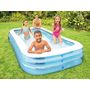 Voir la diapositive 2 : INTEX Petite piscine gonflable 3.05 x 1.83 m -  givrée - 58484np