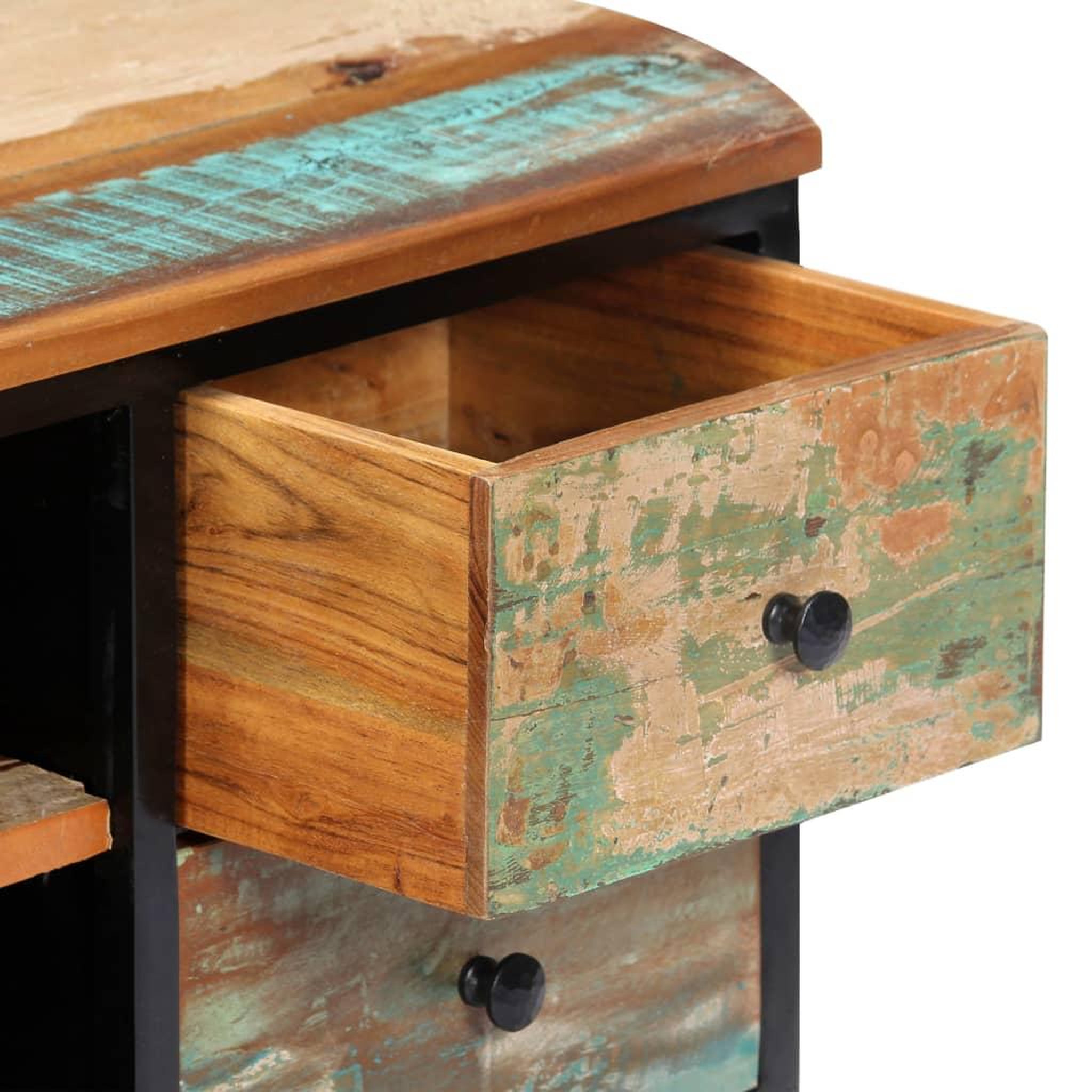 Voir la diapositive 5 : VIDAXL Meuble TV 120x30x45 cm Bois de recuperation massif