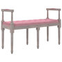 Voir la diapositive 2 : VIDAXL Banc Rose 110x40x70 cm Velours