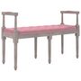 Voir la diapositive 2 : VIDAXL Banc Rose 110x40x70 cm Velours