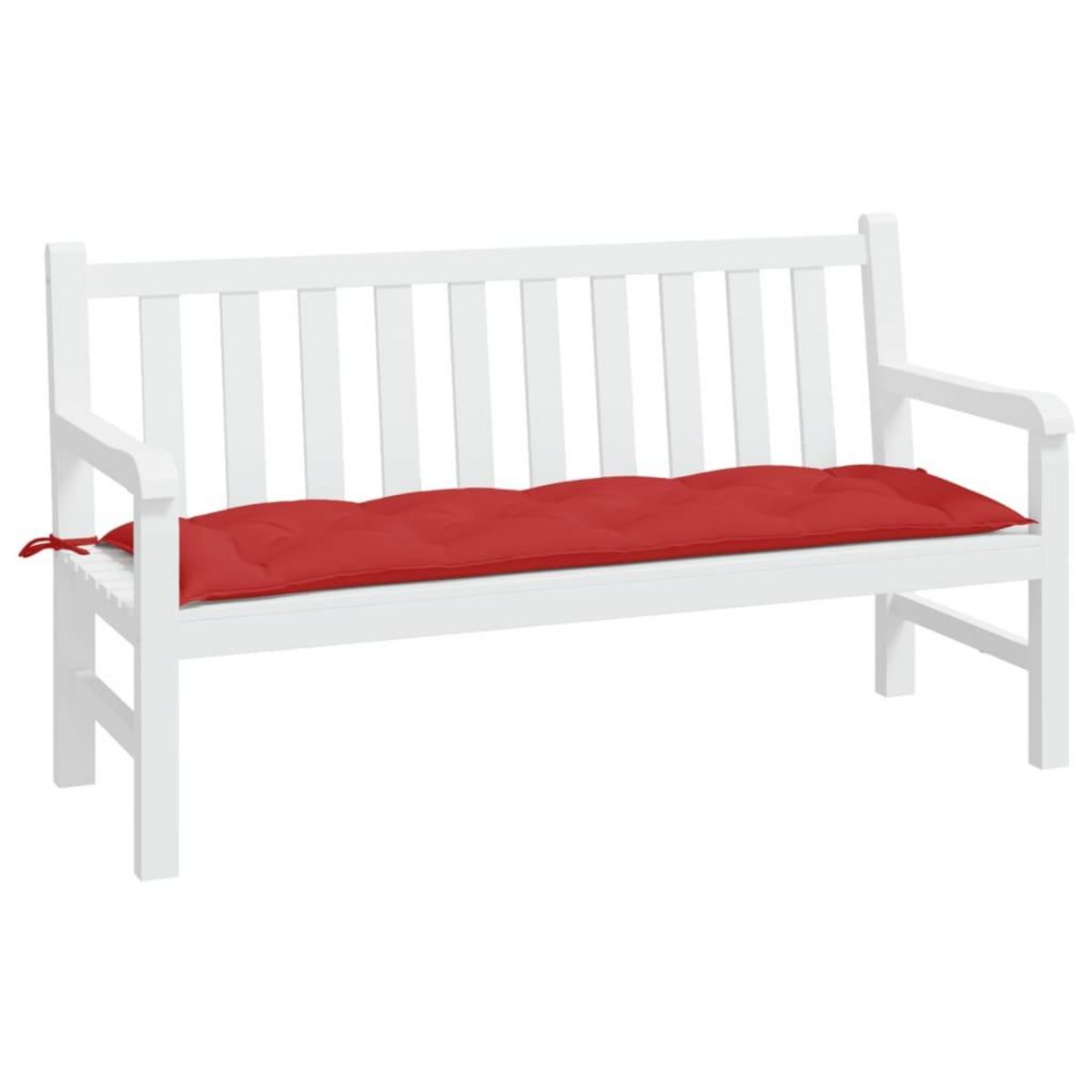 VIDAXL Coussin de banc de jardin rouge 150x50x7 cm tissu oxford